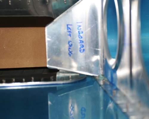 Inboard Bracket Showing Tight Fit with Eventual Bucked Rivets
