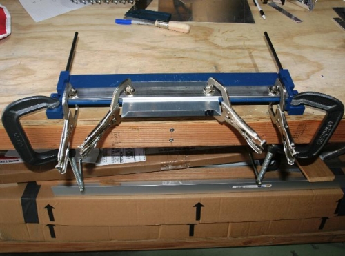 My Bending Brake Set Up to Bend a 2nd Flange