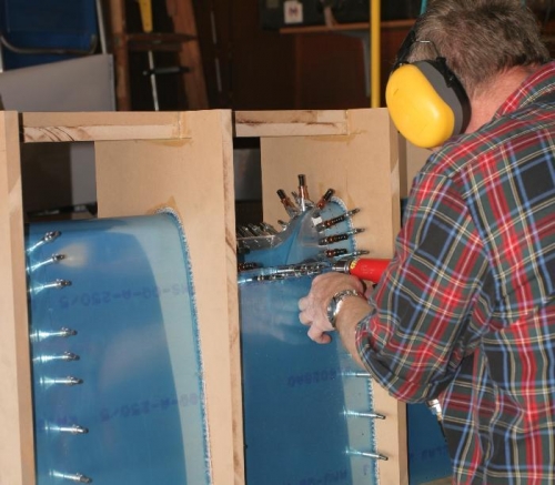 Match Drilling Landing Light Shims to Lower Leading Edge