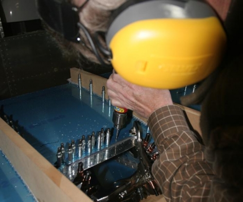 Match Drilling Landing Light Support Frame to Left Leading Edge