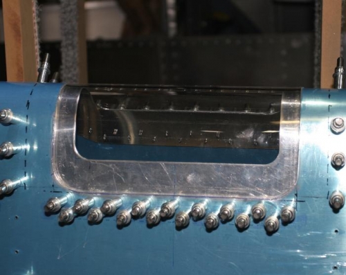 Landing Light Lens Sitting on Support Frame - Surface is Flush!