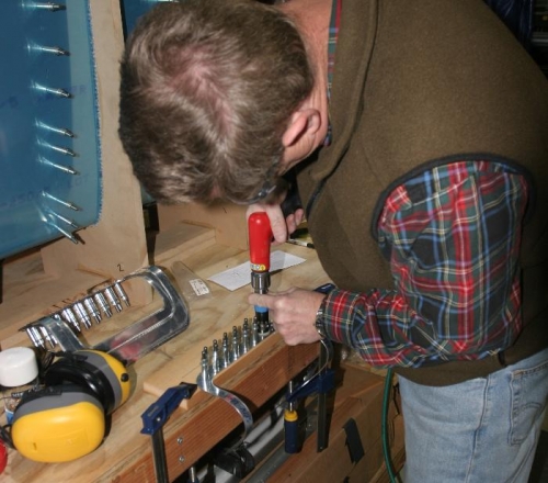 Countersinking the Landing Light Shim Closest to Skin