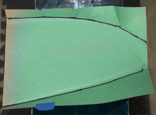 First Attempt at at Template for Landing Light Support Structure