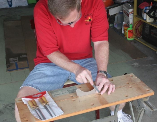 Smoothing the Curved Edges by Hand Filing