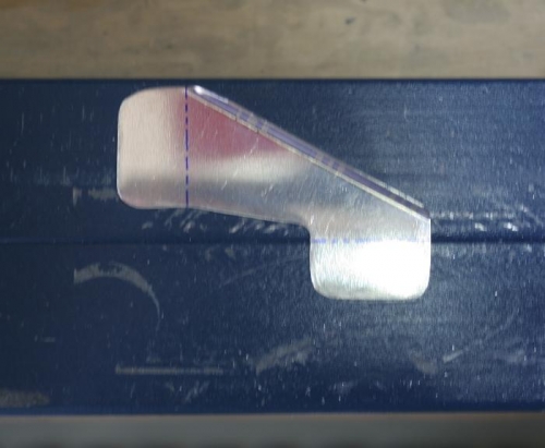 Landing Light Strut After Long Stiffening Edge Bent