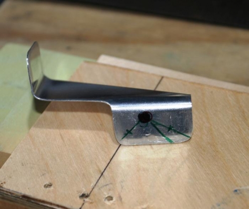 Sharpie Mark on Strut Indicating Where Rib Tooling Hole Falls on Strut Tab