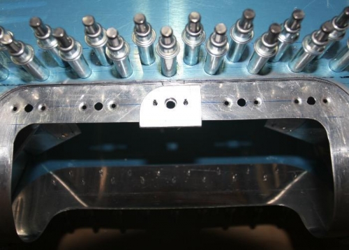 Platenut Screw Hole Alighnment Tool in Place and Ready for Use.