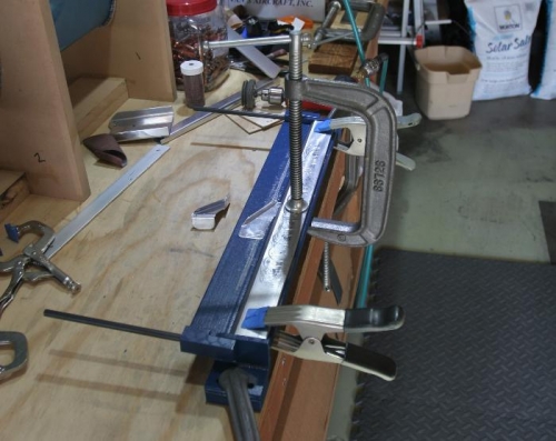 First Bend Made and Set Up for the Second Bend