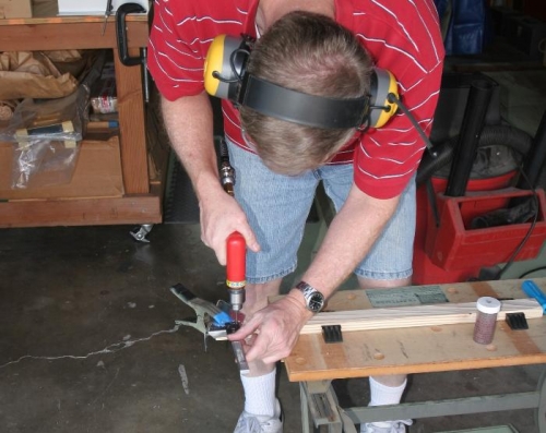 Using a Nutplate Drill Jig to Drill the Side Supports for Nutplates