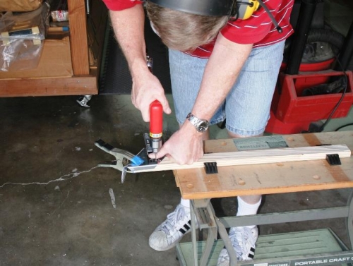 Using a Nutplate Drill Jig to Drill the Landing Light Support Bracket