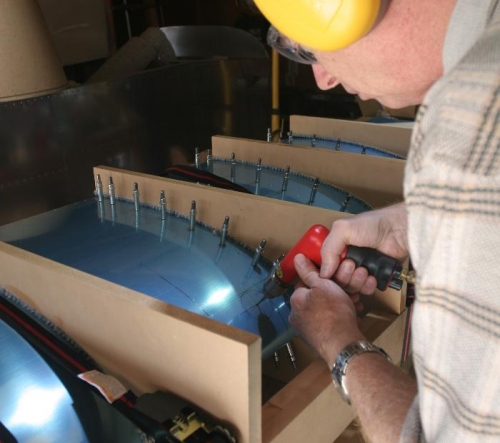 Drilling a Pilot Hole for the 2-inch Diameter Hole Saw
