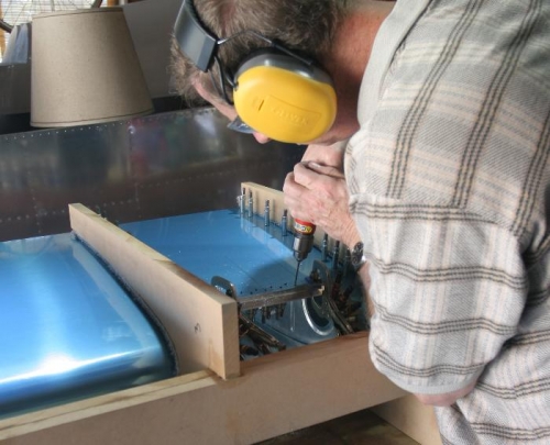 Match Drilling the Lower Surface of the Landing Light Lens Frame