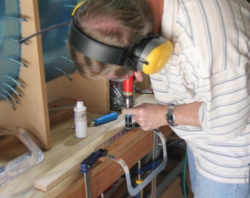 Countersinking the Landing Light Frame Upper Spacer