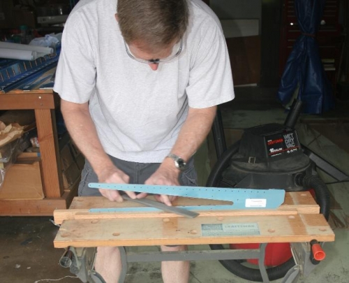 Using the Vixen File to Finish Aft Spar Doubler Edges