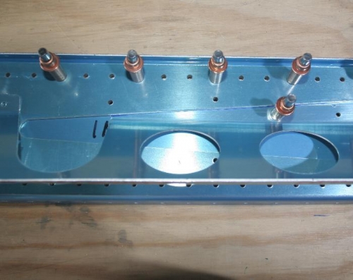 New Aft Spar Flap Support Clecoed in Place for Marking