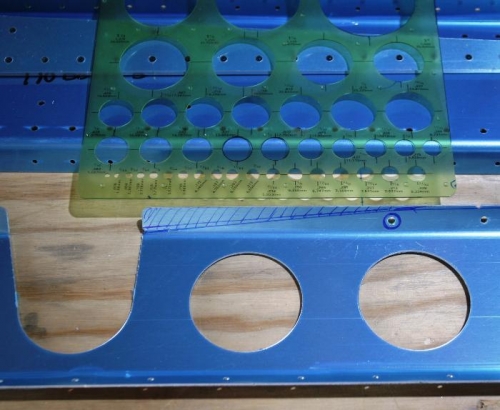 New Aft Spar Flap Support Marked up for Trimming