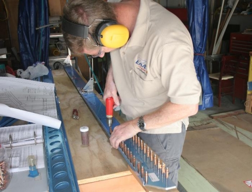 Match Drilling the Aft Spar Mid-Span Aileron Doubler