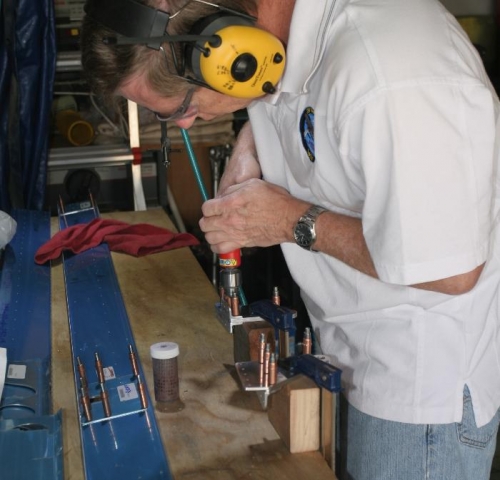 Match Drilling the Aileron Brackets