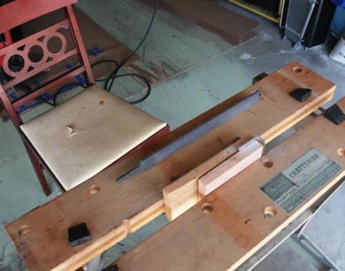 How the Piece of Aluminum Angle was Held for Filing