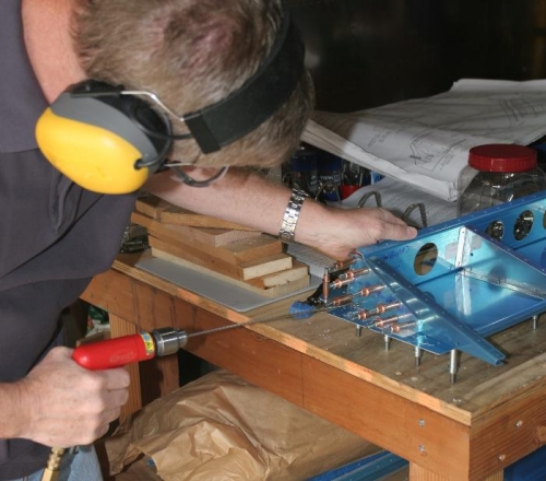 Match Drilling the Flap Drive Bracket to the Inboard Flap Rib