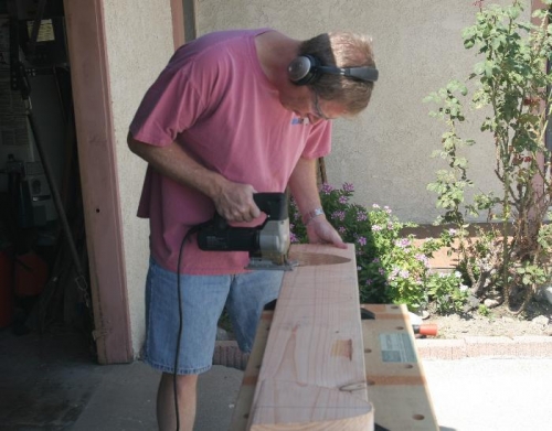 Cutting Out New Leading Edge Forms from 2x8 Lumber