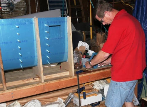 Deburring the Access Panel Doubler