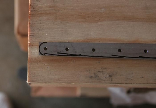 Marked end radius and edge to be rounded on HS-603PP