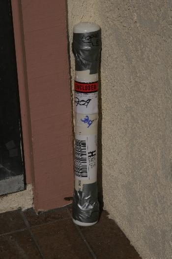 As found on front porch