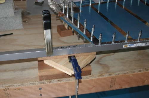 Aluminum Angle at Rudder Top