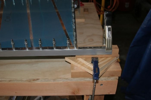 Aluminum Angle at Rudder Bottom