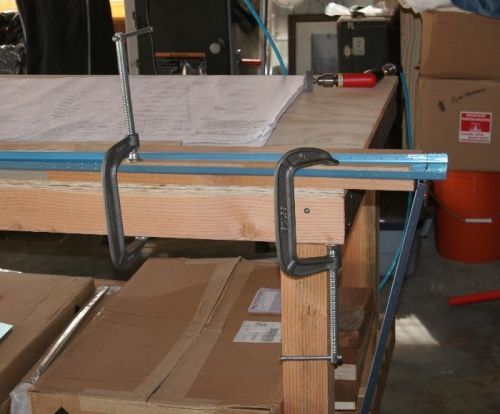 R-904 Bottom Rib Cleco'd to R-902 Spar