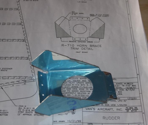 Trimmed R-710 Horn Brace