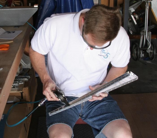 Dimpling the R-904 Bottom Rib