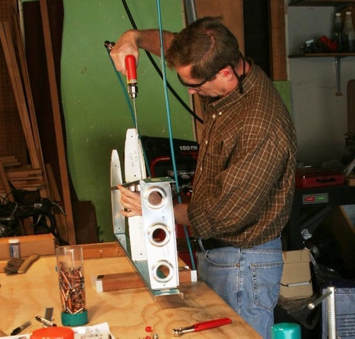 Match Drilling RH HS-707 Nose Rib to HS-702 Front Spar for LP4-3 Blind Rivets