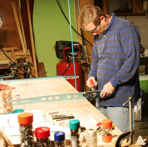 Deburring the Rear Spar Doubler