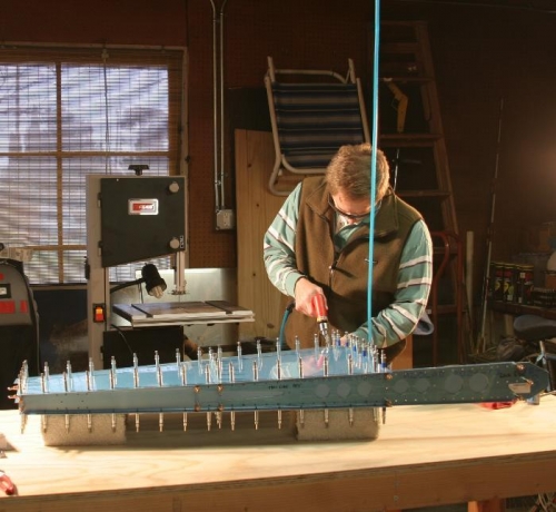 Match Drilling the Vertical Stabilizer