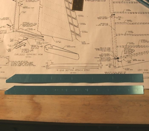 Fabricated Two R-918 Bottom Attach Strips