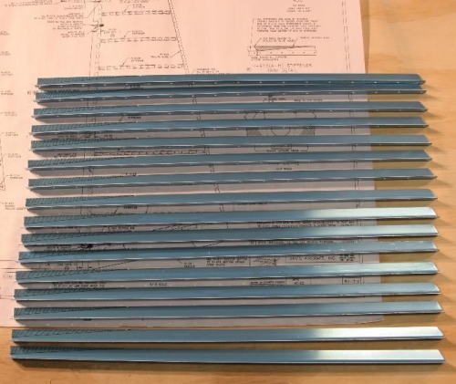 R-915 Stringers Cut from supplied Al Angle