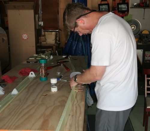 Riveting the Horizontal Stailizer Forward Spar