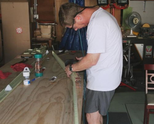 Riveting the Horizontal Stailizer Forward Spar