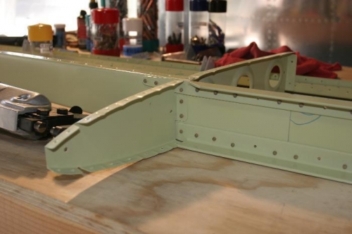 Riveting the Horizontal Stabilizer Skeleton