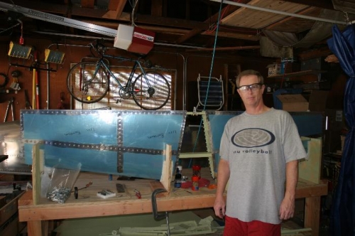 Aft Spar Riveted in Place