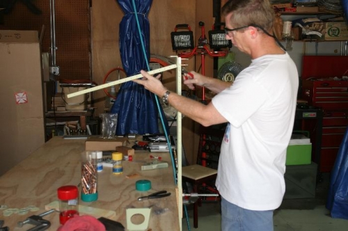 Assembling the Rudder Skeleton