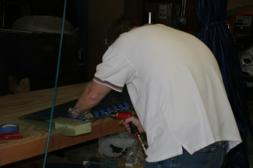 Drilling the Rudder Leading Edge