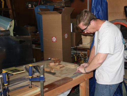 Finishing a Stiffener with the Nicholson Vixen file