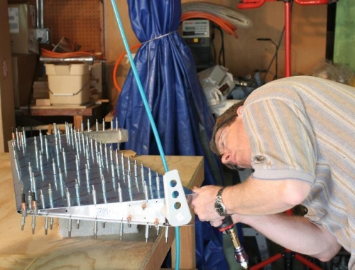 Drilling the Right Elevator Control Horn