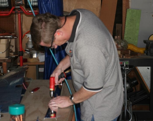 Drilling the Left Elevator Spar