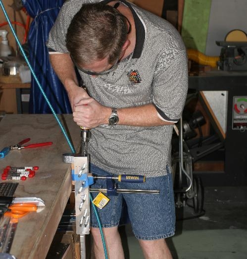 Match Drilling the Elevator Lead Counterweight