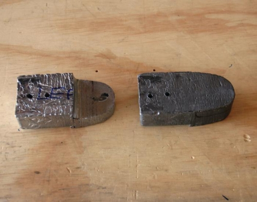 Left Elevator Counterweight Partially Trimmed