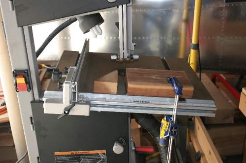 Using Band Saw to Fabricate a Form Block